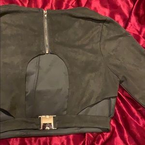 akira suede cropped long sleeve